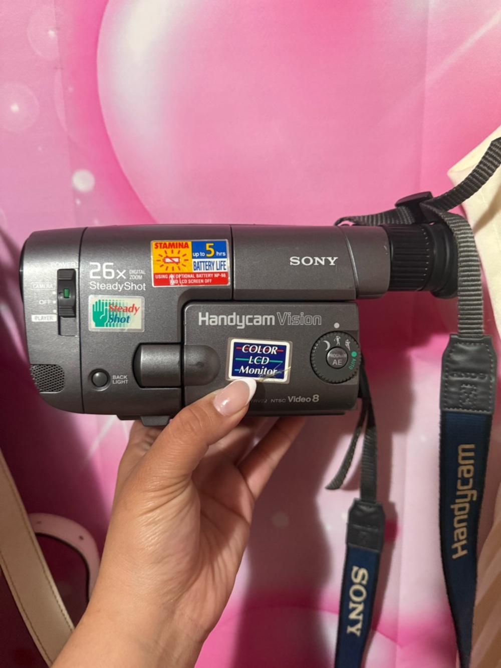 Sony Handycam Vision Camcorder - Dark Gray with Blue Strap